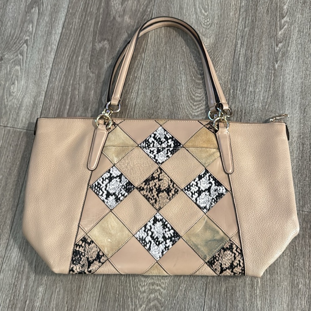 Coach Snake Patchwork Ava Tote - image 6